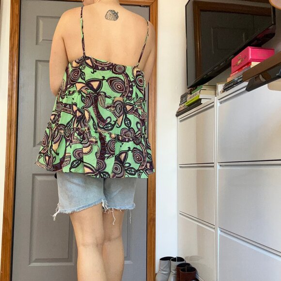 ALC Boho Printed Babydoll Blouse - Picture 2 of 9